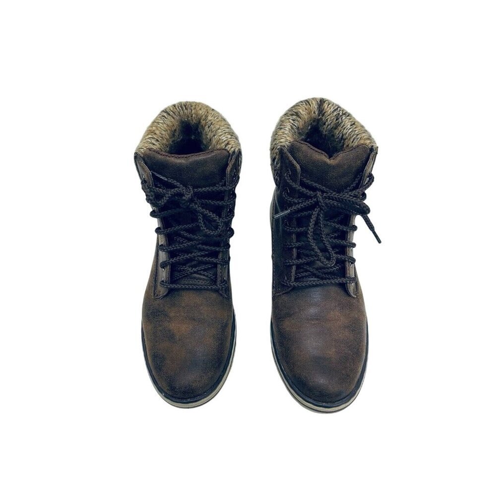 Cliffs by White Mountain Women’s Lace up Hiker Style Bootie Brown Leather Sz 6.5 - Picture 2 of 11